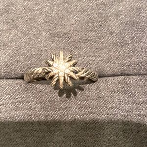 David Yurman 10mm Starburst Ring pave diamonds
